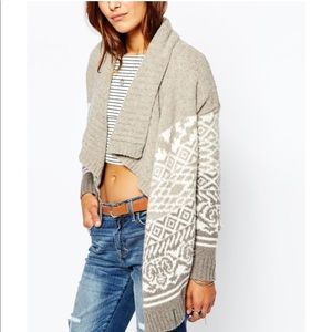 Patterned Blanket Cardigan Abercrombie & Fitch